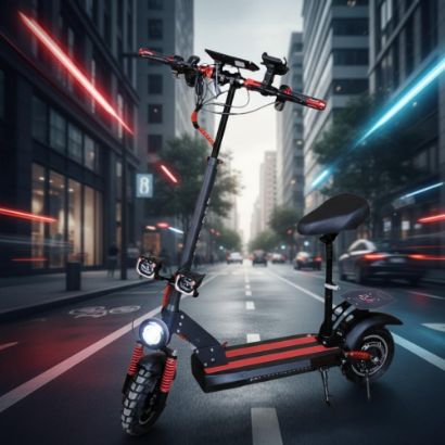 صورة سكوتر الوحش 48V مع شاشة LED